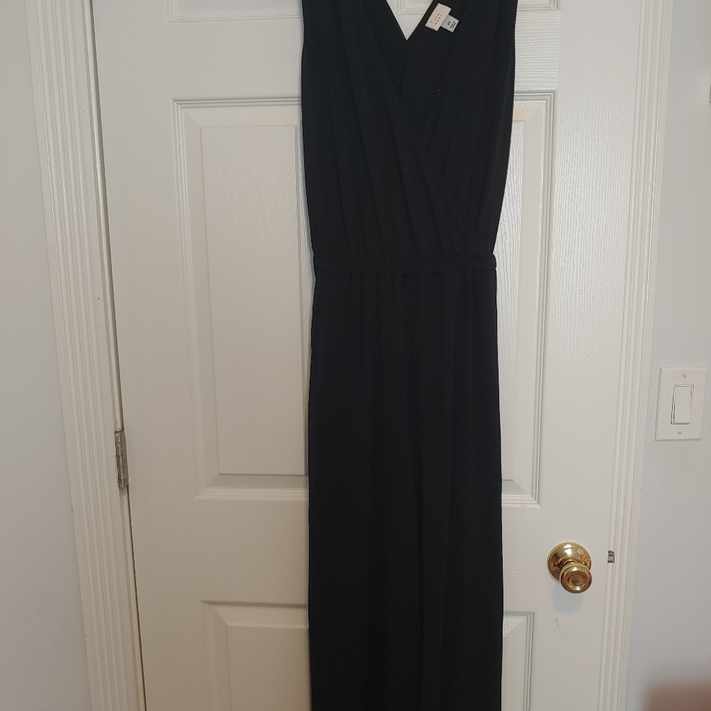 a new day Black Sleeveless Jumpsuit